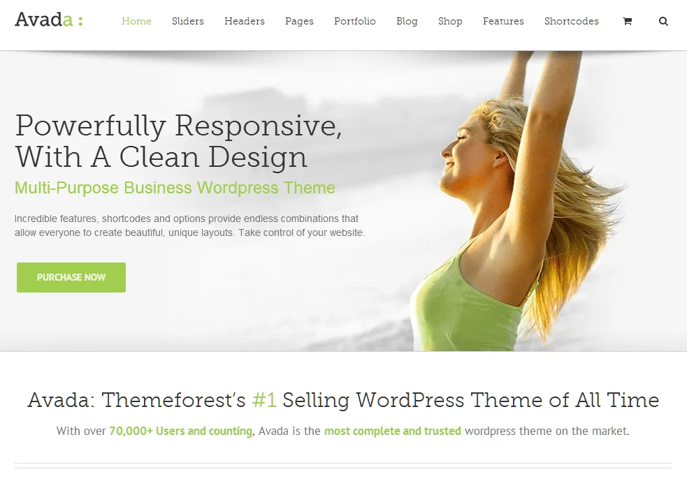 Tema WordPress Avada - O Mais Vendido 1 Tema WordPress Avada
